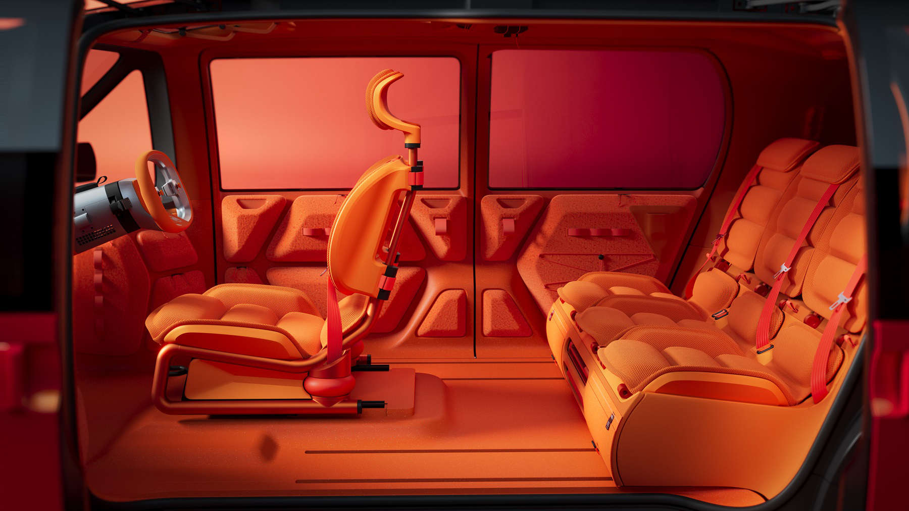 Концепт-кар CITROЁN ELO, сидіння у салоні